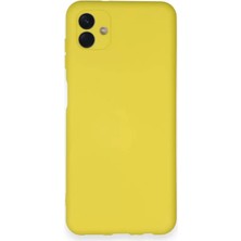 Sepetopia Samsung Galaxy A04 Kılıf Nano Içi Kadife Silikon - Sarı