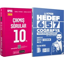 Pegem Akademi Yayıncılık Hedef 657 Coğrafya 18 Deneme - 2026 Kpss Çıkmış Sorular 10 Yıl
