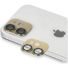 Sepetopia Apple iPhone 11 Pers Alüminyum Kamera Lens - Gold