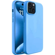 Sepetopia Apple iPhone 15 Kılıf First Silikon - Mavi