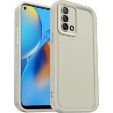 Sepetopia Oppo A74 4g Kılıf Viera Silikon - Krem