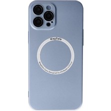 Sepetopia Apple iPhone 12 Pro Kılıf Jack Magneticsafe Lens Silikon - Sierra Blue