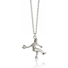 Silvari Silver Basketçi - Basketbol Parlak Unisex Tasarım 925 Ayar Gümüş Kolye
