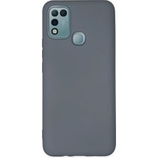 Sepetopia Infinix Hot 10 Play Kılıf Nano Içi Kadife Silikon - Gri