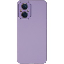 sbodurhome Oppo Reno 7 Lite Kılıf Lansman Glass Kapak - Lila