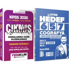 Yediiklim Yayınları Hedef 657 Coğrafya 18 Deneme - 2026 Kpss Konularına Göre Çözümlü Çıkmış Sorular