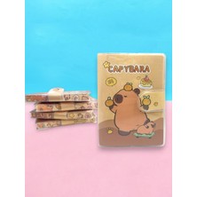 Limmy Capybara A7 Not Defteri , Çıt Çıtlı Cep Defteri - Kaykaylı Capybara