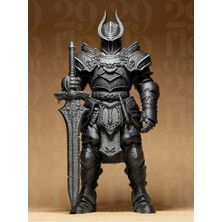 North Edge 3D 3D Baskı Zırhlı Karanlık Şövalye Figürü - Fantastik Savaşçı Dekoratif Heykel