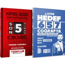 Yediiklim Yayınları Hedef 657 Coğrafya 18 Deneme - 2026 Ortaöğretim Son 5 Sınav Çıkmış Sorular