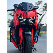 Yamaha Xmax 250-300 (2024-26) Basamaklı Spor Koruma Demiri Seti Mavi