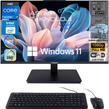 Casper Nirvana Intel Core I7 13620H 64GB 2tb SSD W11 Pro 23.8" All In One Bilgisayar Asbertech