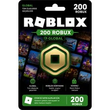 Roblox 200 Robux Global Dijital Kod Hızlı Teslimat ile Eğlencenizi Artırın