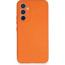 Sepetopia Samsung Galaxy A54 5g Kılıf Nano Içi Kadife Silikon - Turuncu