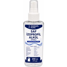 ithal saf ıpa  alkol %99,8 - 200 ml spreyli  temizlik kimyasalı