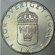 Banknoting Isveç 1 Kron 1989.