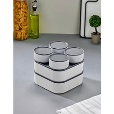 Organix Home 6'lı Saklama Kabı Seti Capicino 4X325 ml 1x 2400 ml