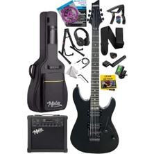 Esranın Dünyası Midex GRX-300-25-AMP Profesyonel Elektro Gitar Seti 25 Watt Gainli Şarjlı Bluetooth'lu Amfi ve Full Set