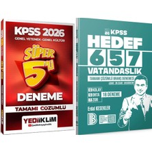Yediiklim Yayınları Hedef 657 Vatandaşlık 18 Deneme - 2026 Kpss Çözümlü Süper 5li Deneme
