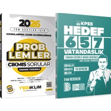 Yediiklim Yayınları Hedef 657 Vatandaşlık 18 Deneme - 2026 Tüm Adaylar Için Problemler Çözümlü Çıkmış Sorular