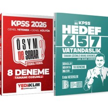 Yediiklim Yayınları Hedef 657 Vatandaşlık 18 Deneme - 2026 Kpss Ösym Ne Sorar Çözümlü Fasikül 8 Deneme