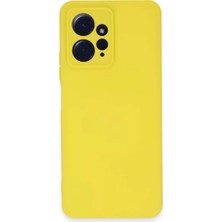 Sepetopia Xiaomi Redmi Note 12 4g Kılıf Nano Içi Kadife Silikon - Sarı