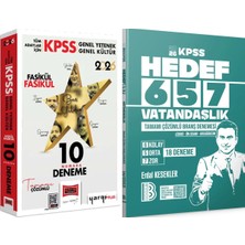 Yargı Yayınevi Hedef 657 Vatandaşlık 18 Deneme - 2026 Kpss On Numara 5 Yıldız 10 Deneme