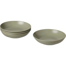 IKEA Färgklar Çukur Tabak Seti, Mat Yeşil, 23 Cm, 4 Adet