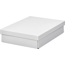 IKEA Fjäderharv Kapaklı Kutu, Beyaz, 25X35X8 cm