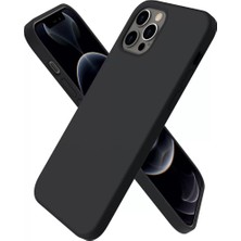 Sepetopia Apple iPhone 12 Pro Max Kılıf First Silikon - Siyah