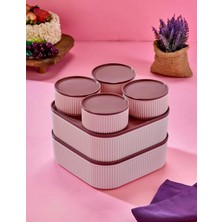 Organix Home 6'lı Saklama Kabı Seti Capicino 4X325 ml 1x 2400 ml