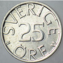 Banknoting Isveç 25 Öre 1980.