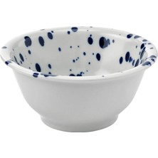 IKEA Sılversıda Seramik Kase, Desenli-Mavi, 14 cm
