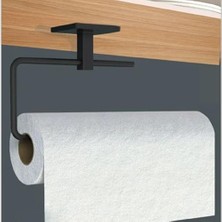 Esranın Dünyası Yapışkanlı Kağıt Havlu Askısı, Metal, Modern Tasarım,solo Peçetelik Havluluk, Duvar Veya Dolap Altı Montaj,delmeden Vidalamadan Kolay ve Pratik Montaj