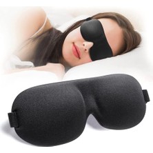 Esranın Dünyası Xspring Göz Maskesi, 3D Konturlu Kupa Uyku Göz Bağı, Işık Engelleme Göz Kapağı Yumuşak Gece Maskesi Unisex Uyku Seyahat Şekerleme Yoga Için Göz Maskeleri Için Ayarlanabilir Kayış ile (Siyah)