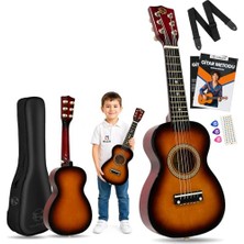 Esranın Dünyası Loki T-80SB 6 Telli Sunburst Çocuk Gitarı Gerçek Ağaç (Sunburst)