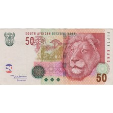 Banknoting Güney Afrika 50 Rand 2005 Çok Çok Temiz.