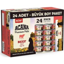 Esranın Dünyası Premium Pate (Ezme) Sığır Etli Kedi Konservesi 85 gr x 24 Adet