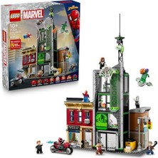 Esranın Dünyası LEGO ǀ Marvel Örümcek Adam, Oscorp'a Karşı 76324 – Süper Kahraman Savaşlarını Seven 10 Yaş ve Üzeri Çocuklar Için Interaktif Oyun ve Sergileme Deneyimi Sunan Yapım Seti, Hediye Fikri (808 Parça)