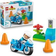 Esranın Dünyası LEGO Duplo Kasabası Mavi Polis Motosikleti 10471-2 Yaş ve Üzeri Çocuklar Için Memur Figürü, Koniler ve Trafik Işıkları Içeren Eğitici Oyuncak Yapım Seti, Çocuklar Için Hediye Fikri (11 Parça)