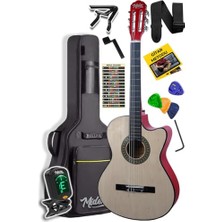 Esranın Dünyası Midex CG-390NT-XBAG Klasik Gitar 4/4 Sap Ayarlı Kesik Kasa