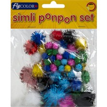 Fly Simli Pon Pon Karışık 50'li Paket 4 Adet