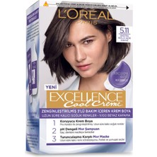 L'Oréal Paris Excellence Cool Creme Saç Boyası 5.11 Ekstra Küllü Açık Kahve Kalıcı Amonyaklı Krem