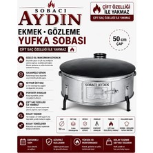 Sobacı Aydın 50CM Ekmek Yufka Gözleme Tandırı Çift Saç