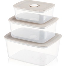 Qlux Ideas Olux Line Saklama Kabı Set (450 ml - 950 ml - 1800 Ml) 2 Adet