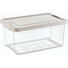 Esranın Dünyası Orret Home Kilitli Saklama Kabı Şeffaf Organizer Pp Plastik Gıda Saklama Kabı Kapaklı Sızdırmaz Buzdolabı Düzenleyici Istiflenebilir Çok Amaçlı Saklama Kutusu (9 Litre)