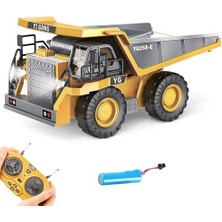 Esranın Dünyası Uzaktan Kumandalı Full Fonksiyon Metal Premium Model Bulldozer, Ekskavatör ve Kamyon 1:16 Ölçek Şarjlı Sesli Işıklı 3 Model (Tam Fonksiyon) (Kamyon)