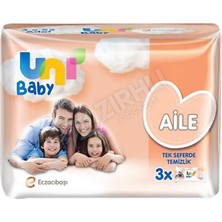 5 Adet Uni Baby Aile Islak Havlu  3'lü 52 Yaprak
