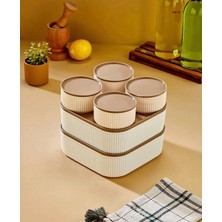 Organix Home 6'lı Saklama Kabı Seti Capicino 4X325 ml 1x 2400 ml