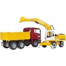 Esranın Dünyası - Man Damperli Kamyon ve Liebherr Ekskavatör Ölçekli Model