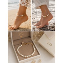 Gmn Collection Yeni Sezon Yeni Seri Summer Fashion Inci Taşlı Gold Detaylı Halhal
